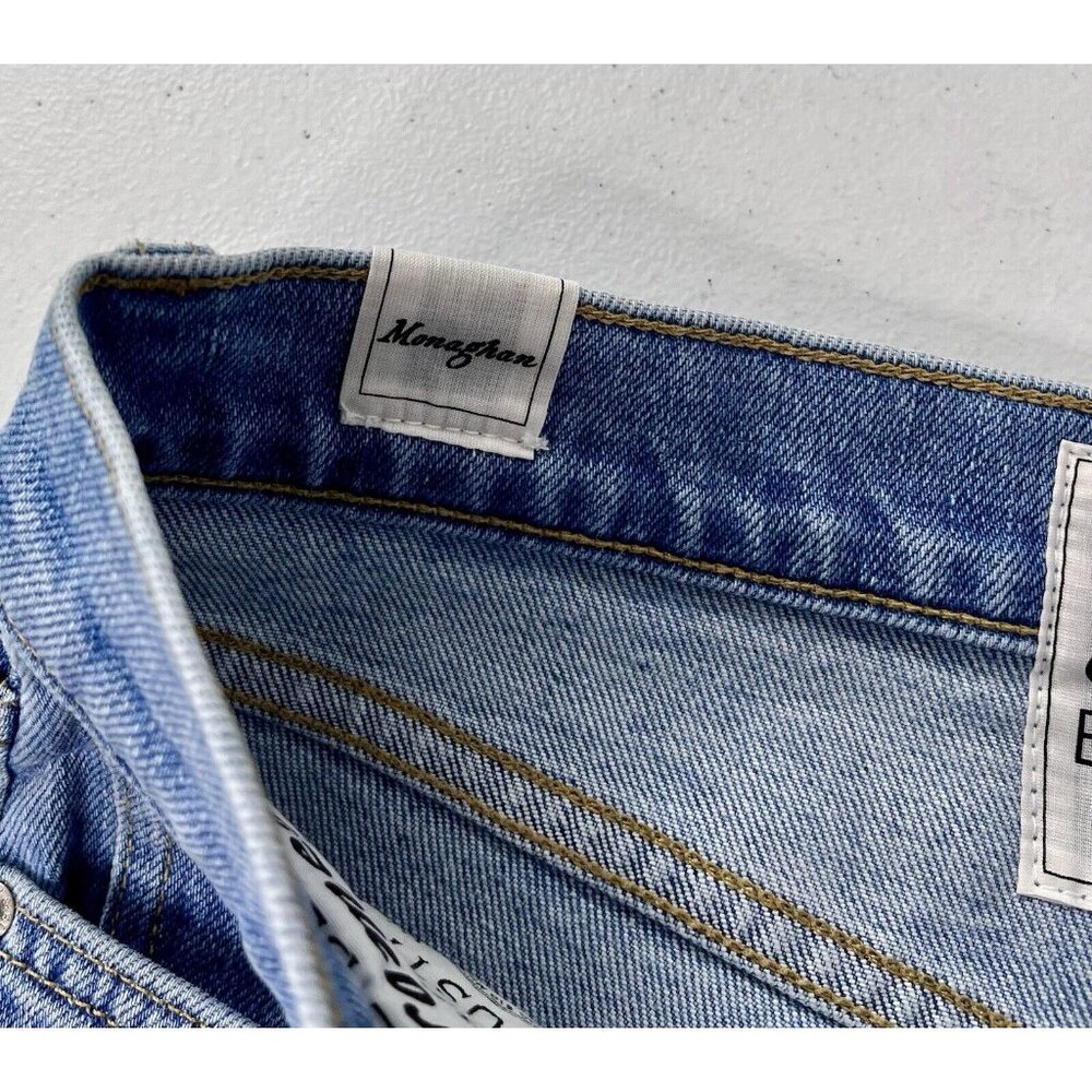 FRANK & EILEEN Women's Light Wash Monaghan Button Fly Raw Hem Jeans 30 - Picture 5 of 8